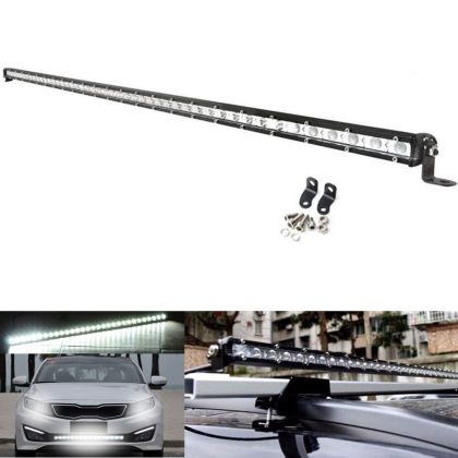 42 LED Slim BAR 112cm 126W FLOOD Arbeitsscheinwerfer 10-30V Lichtleiste Leuchten Auto PKW SUV 