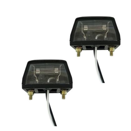 2 x  Lumini Lumpa număr de înmatriculare pentru Camioane Remorca Nergu Bec Omologat E11 12v 