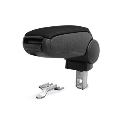 AUDI A4 B6 B7 2000-2008 Armlene Konsoll Midtkonsoll til Bil Svart Tekstil