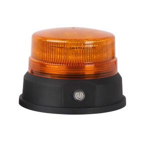 Warnleuchten 24 LED 125mm Rundumleuchte Wiederaufladbar Kabellos Orange Lampe 12V 24V 