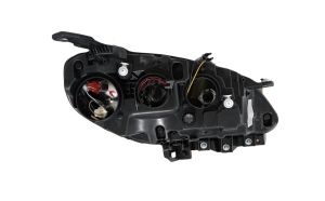 Satz Fiat Doblo 2015+ Schwarz Scheinwerfer Elektrisch mit Motor Hauptscheinwerfer Frontscheinwerfer Rechts Links