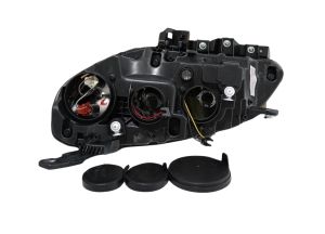 Satz Fiat Doblo 2015+ Schwarz Scheinwerfer Elektrisch mit Motor Hauptscheinwerfer Frontscheinwerfer Rechts Links