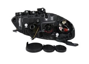 Satz Fiat Doblo 2015+ Schwarz Scheinwerfer Elektrisch mit Motor Hauptscheinwerfer Frontscheinwerfer Rechts Links