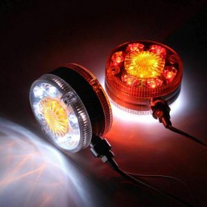 2 x Led Lampara Lollipop Luces Laterales tipo Pendientes para Espejo Gabarit de Camion 12V 24V
