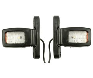 2 x Luminile led laterale,lumini de poziție camion remorcă  roșu / alb / galben LED 12/24v