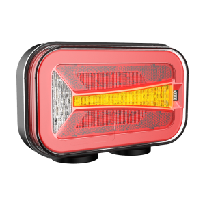 2 x Wireless Dynamic LED Magnet Baklys Lampe Lastebil Tilhenger 12v 24v E9