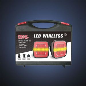 2 x Wireless Neon LED Magnet Markeringslys lastebil,Baklykt tilhenger 12v 24v