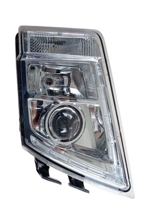 Sett VOLVO FH,FM 2008-2014 Lastebil DRL Frontlykter Fjernlys Hoyre Venstre Lampe med Motor