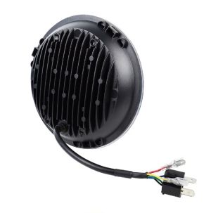 2 x LED Rund Frontlys 178mm/7inch 40W Hi/Low/DRL/Blinklys Halo Moto 12V 24V