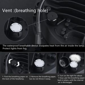 LED Redondas Luces Faro Delantero 178mm/7inch 75W Hi/Low/DRL/Intermitente Halo Lampara Moto 4x4 AWD 4WD 12V 24V