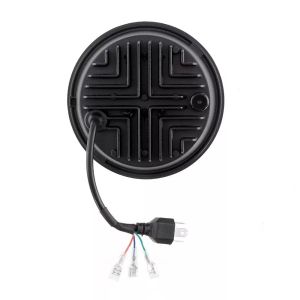 LED Redondas Luces Faro Delantero 178mm/7inch 75W Hi/Low/DRL/Intermitente Halo Lampara Moto 4x4 AWD 4WD 12V 24V