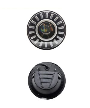 2 x LED Redondas Luces Faro Delantero 178mm/7inch 50W Hi/Low/DRL/Intermitente Halo Lampara Moto Coche 12V 24V