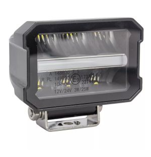 LED Arbeitsscheinwerfer 12V 24V 25W 2200lm Combo Spot Flood Leuchten Weiß/Orange