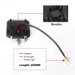 LED Arbeitsscheinwerfer ''DEMMON'' DRL 12V 24V 27W Spot Beam Leuchten Lampe Weiß