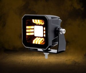 LED Arbeitsscheinwerfer POD 12V 24V 30W 1000lm Flood Beam Leuchten DRL Weiß/Rot/Orange