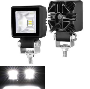 6 x LED Arbeitsscheinwerfer Hallo Lampe Weiß DRL Orange 12V 24V Flood Beam Leuchten 