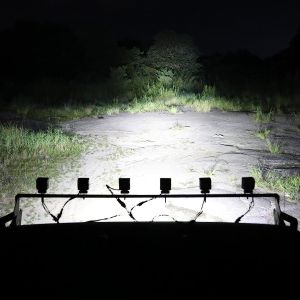 6 x LED Arbeitsscheinwerfer Hallo Lampe Weiß DRL Orange 12V 24V Flood Beam Leuchten 