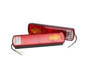 2 x Baklykter, baklys, lastebil tilhenger venstre høyre Vw, Iveco, Man Bus Van LED 24v