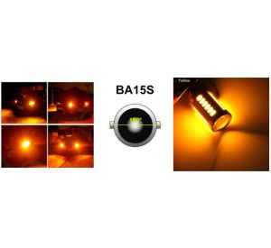 LED 33 SMD BA15S P21W 1156 Canbus Gelb Scheinwerfer Lampe Autolichter Glühbirnen 12V 24V mit Objektiv