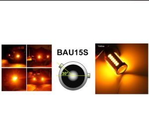 LED 33 SMD BAU15S PY21W 1156 Canbus Gelb Scheinwerfer Lampe Autolichter Glühbirnen 12V 24V mit Objektiv