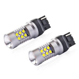 2 x Lampa Becuri T20 WY21W Canbus 3030 24SMD 12V/24V Lumini Alb 
