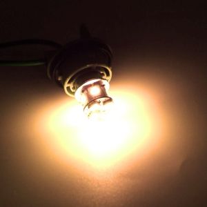 LED 22 SMD P21W BA15S Canbus 12V Luces Bombillas Coche Luz Piloto Traseras Amarillo