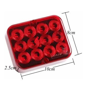 Led Tail Rear Stop Indicator Fog lights Safety Warning Red Lamp truck trailer lorry signal E11 12v 