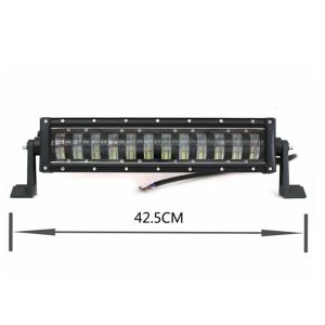 9D LED BAR Luces de trabajo 42.5cm Hi/Lo 7680Lm 96W 10-30V Luz de trabajo Luz de inundación Auto Coche SUV 