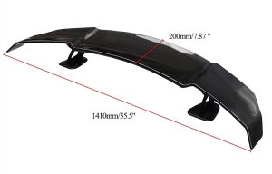 Aileron Arrière 140cm Universel Levre Becquet Brillant Noir Sport Tronc Coffre Couvercle Voiture