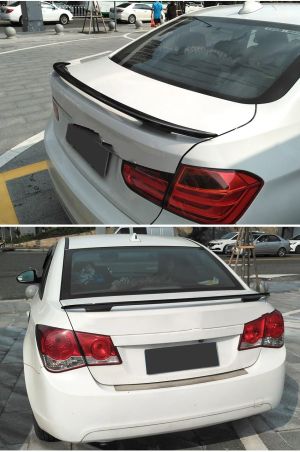 Heckspoiler Lippe Spoiler 128cm Universal Glänzend Glanz Piano Schwarz Sport Kofferraum Deckel Flügel Auto