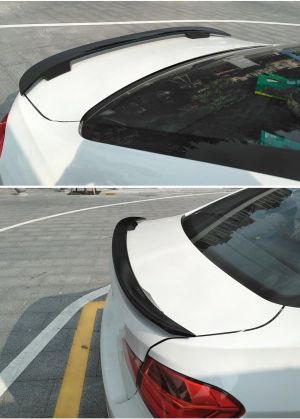 Heckspoiler Lippe Spoiler 128cm Universal Glänzend Glanz Piano Schwarz Sport Kofferraum Deckel Flügel Auto