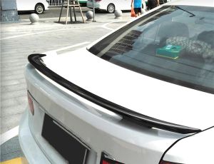 Heckspoiler Lippe Spoiler 128cm Universal Glänzend Glanz Piano Schwarz Sport Kofferraum Deckel Flügel Auto