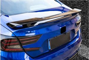 Heckspoiler Lippe Spoiler 128cm Universal Glänzend Glanz Piano Schwarz Sport Kofferraum Deckel Flügel Auto