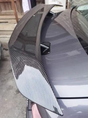 Heckspoiler Lippe Spoiler 135cm Universal Carbon Optik Sport Kofferraum Deckel Flügel Auto