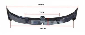 Spoiler Eleron Spate Portbagaj 136cm Universal Аripă Lucios Luciu Piano Negru Trunchi Capac Masina Auto