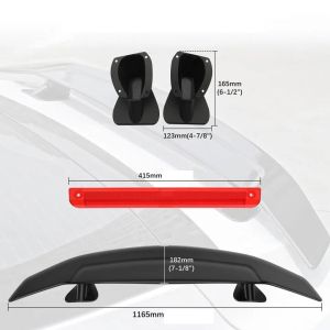 Heckspoiler Spoiler 117cm Universal Glänzend Glanz Piano Schwarz Sport Kofferraum Deckel Flügel Auto