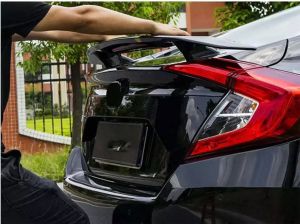 Heckspoiler Spoiler 117cm Universal Glänzend Glanz Piano Schwarz Sport Kofferraum Deckel Flügel Auto