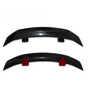 Heckspoiler Spoiler 135cm Universal Glänzend Glanz Piano Schwarz Sport Kofferraum Deckel Flügel Auto