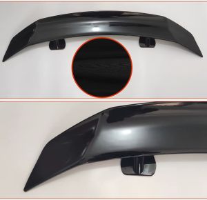 Heckspoiler Spoiler 135cm Universal Glänzend Glanz Piano Schwarz Sport Kofferraum Deckel Flügel Auto