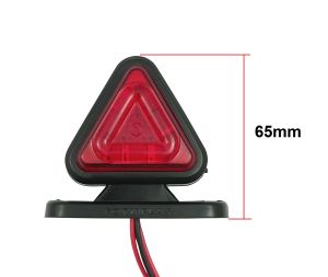2 x 18 LED Begrenzungsleuchten Positionsleuchten Leuchten Dreieckig Rot/Weiß 12/24v