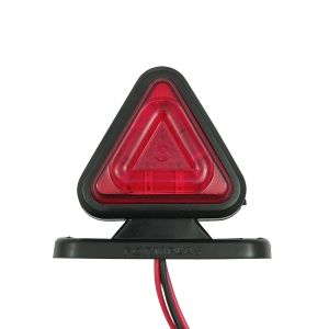 2 x 18 LED Begrenzungsleuchten Positionsleuchten Leuchten Dreieckig Rot/Weiß 12/24v