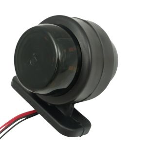 2 x LED Rosu Galben Lumină Latura Lampe Gabarit Remorca Camioane 12V 24V Sticlă Neagră Afumată