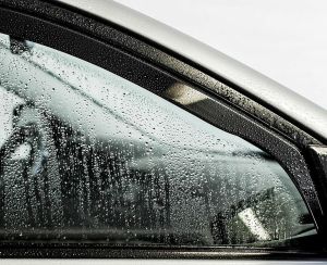 Windabweiser Deflektoren für Mercedes VITO W447 2017 Transparent Schwarz PKW 2stk.