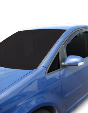 Windabweiser Deflektoren für VW TOURAN 5D 2003 - 2015 Transparent Schwarz PKW 2stk.