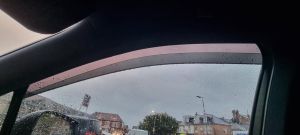 Deflector de viento y lluvia para Opel Corsa F 5D/ Peugeot 208 5D 2019+ Negro transparente Coche Automóvil 4 piezas 