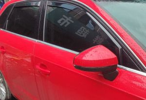 Deflector de viento y lluvia para Audi A3/S3 Sportback 5D 2012-2020 Negro transparente Coche Automóvil 4 piezas 