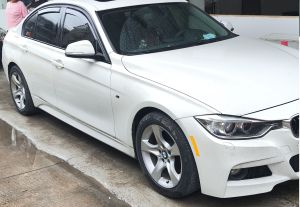 Paravanturi de vânt pentru BMW 3 F30 2012-2019 Auto Masina Negru transparent 4 buc.