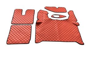 MAN TGX AUTOMAT (TWO D)  2020+ Schwarz,Rot,Beige,Blau,Grau,Braun Leder Matten Fußmatten Autoteppiche LKW 