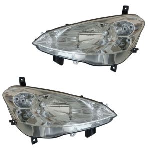 2 x Peugeot Partner,Citroen Berlingo 2008-2012 B9 Scheinwerfer Hauptscheinwerfer Frontscheinwerfer Rechts Links Elektrisch mit Motor