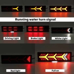 2 x LED Anhänger LKW Heckleuchten Dynamic Rückleuchten Leuchten Lampe 12v 24V 